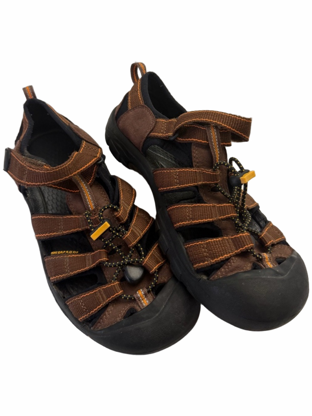 KEEN Brown Outdoor Waterproof Closed Toe Rugged Sandals Water Shoes Boy Size 5